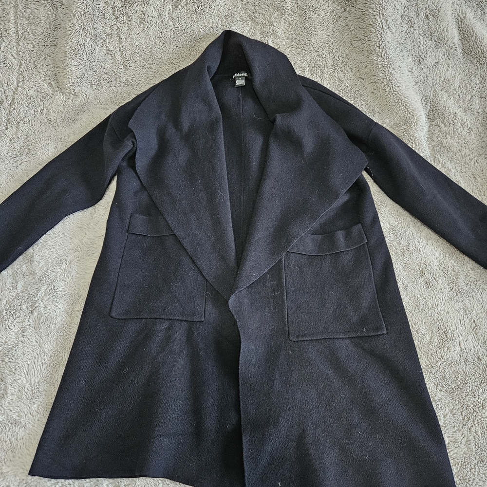 Drapey Black Womens Caridgan